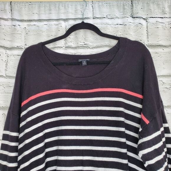 Torrid striped black sweater size 2 XXL cotton - Picture 3 of 7